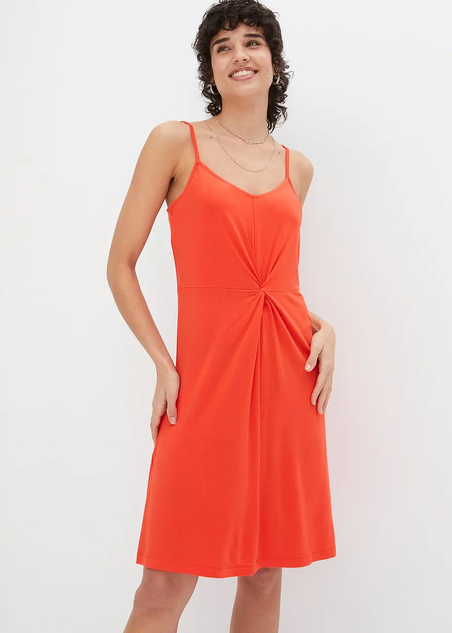 Jerseykleid mit Knotendetail
