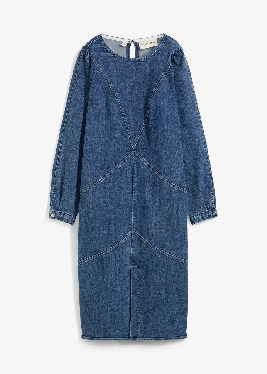 Jeanskleid, Midi-Länge