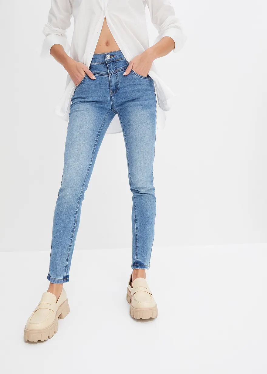 Skinny-Jeans Mid Waist, cropped