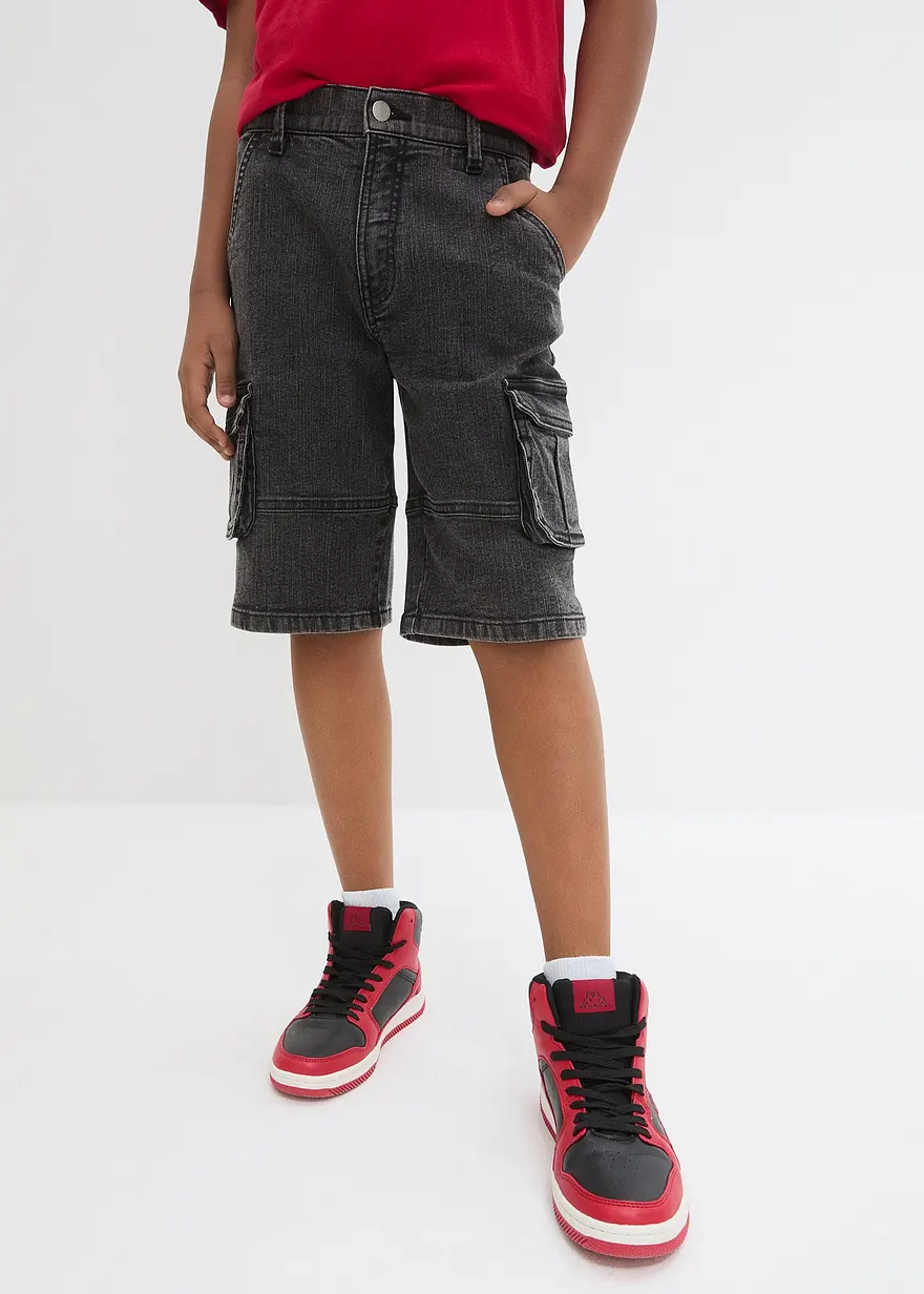 Cargo-Jeans-Bermuda, Loose Fit
