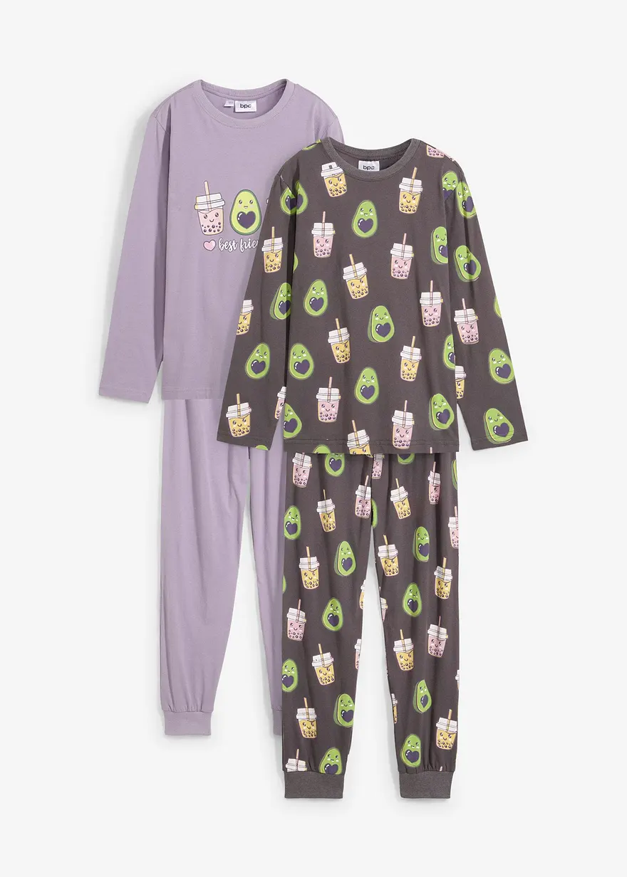 Pyjama aus reiner Bio-Baumwolle (4-tlg. Set)