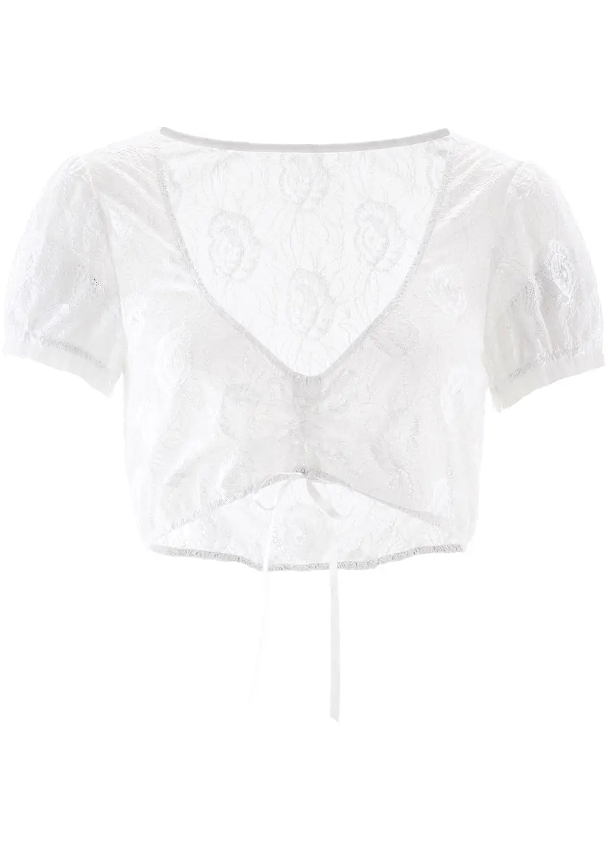 Dirndlbluse aus Spitze
