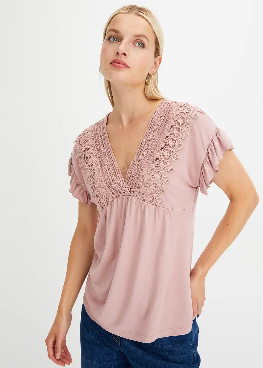 Shirt mit Spitze