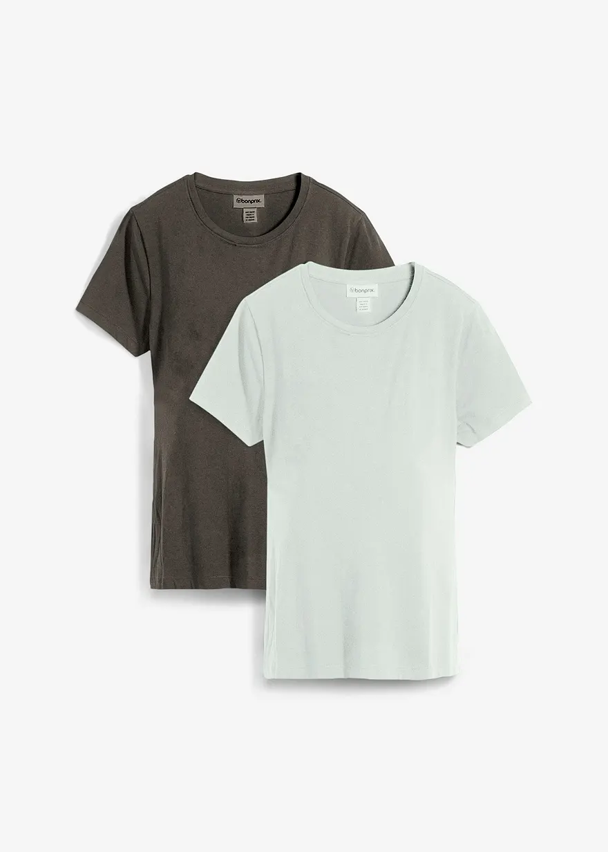 2-in-1 Umstands- und Stillshirts aus Bio-Baumwolle (2er-Pack)