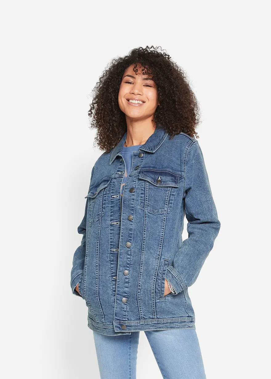 Stretch-Jeansjacke, Boyfriend