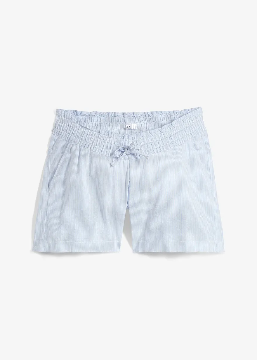 Umstandsshorts aus Leinen
