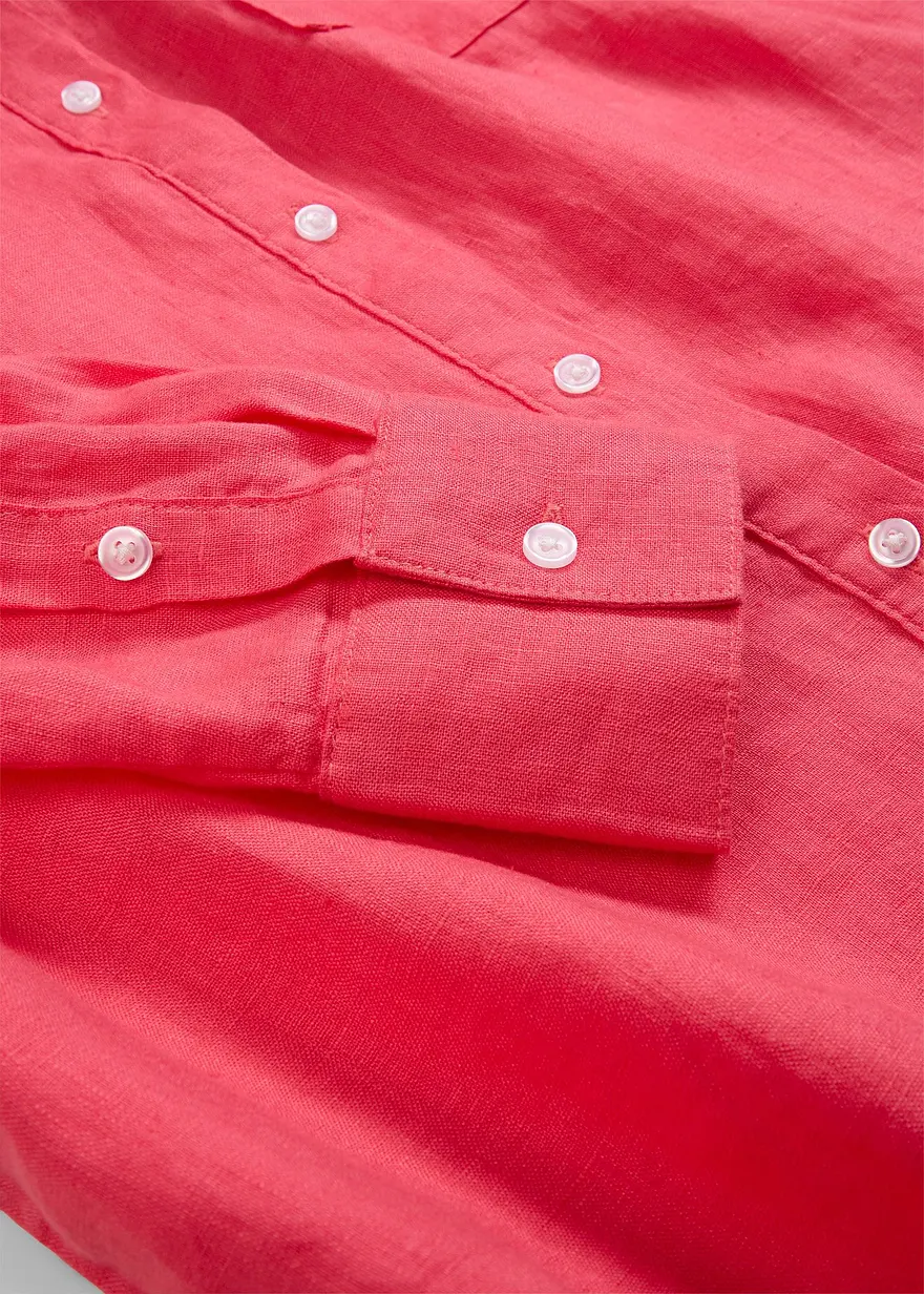 Hemdbluse aus reinem Leinen