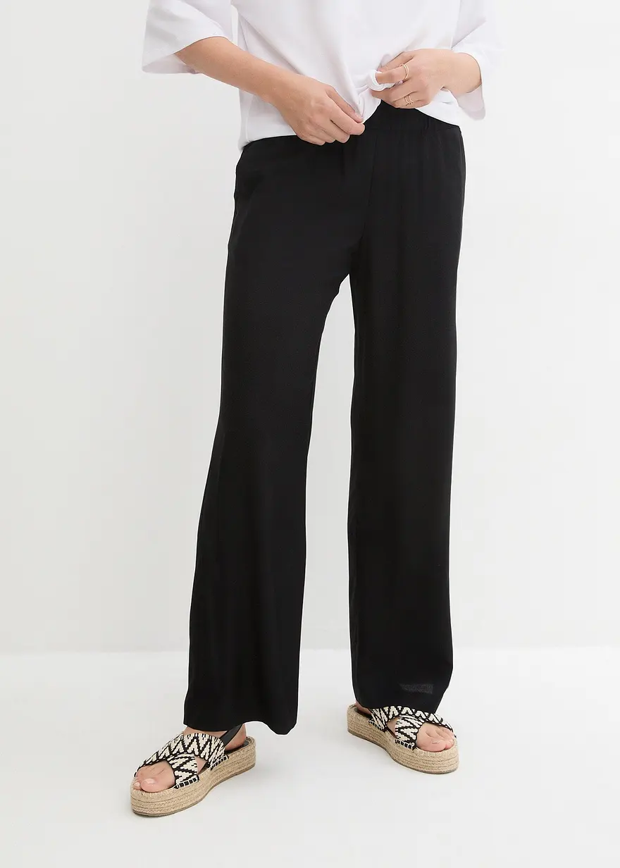 Weite Palazzo-Hose mit Bequembund