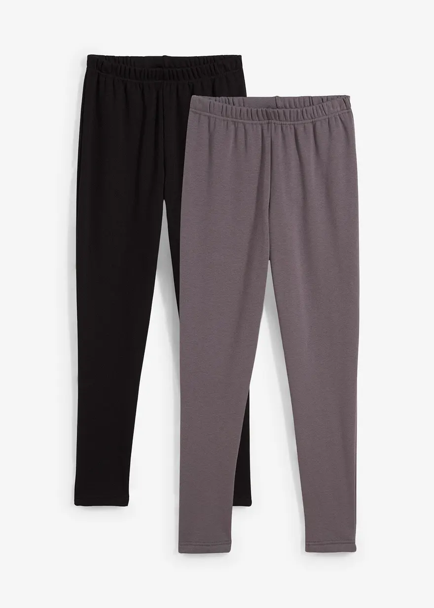 Thermo Funktionsleggings mit Kuschelfleece Futter (2er Pack)