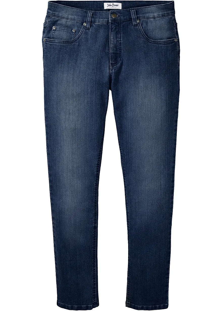 Leichte Slim Fit Stretch-Jeans, Straight
