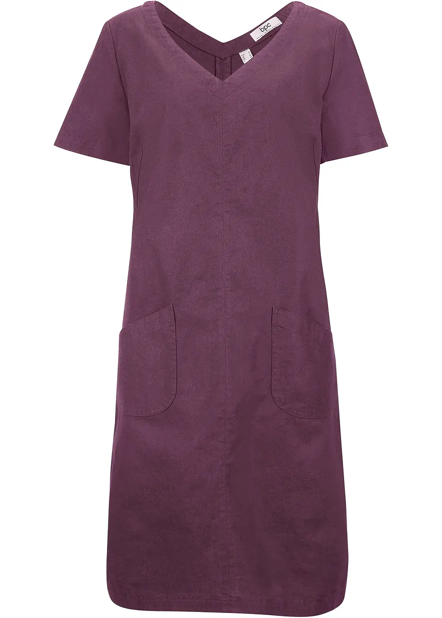 Minikleid mit Leinen