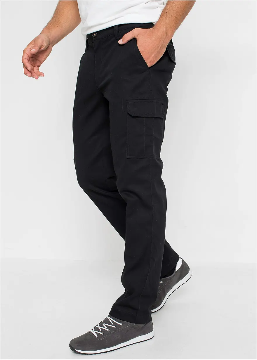 Regular Fit Stretch-Thermo-Cargohose, Straight