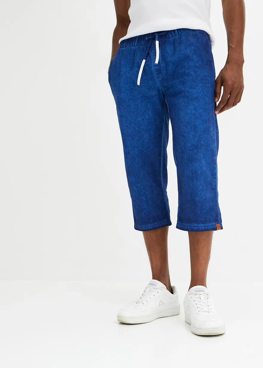3/4 Schlupfhose mit Leinen, Regular Fit