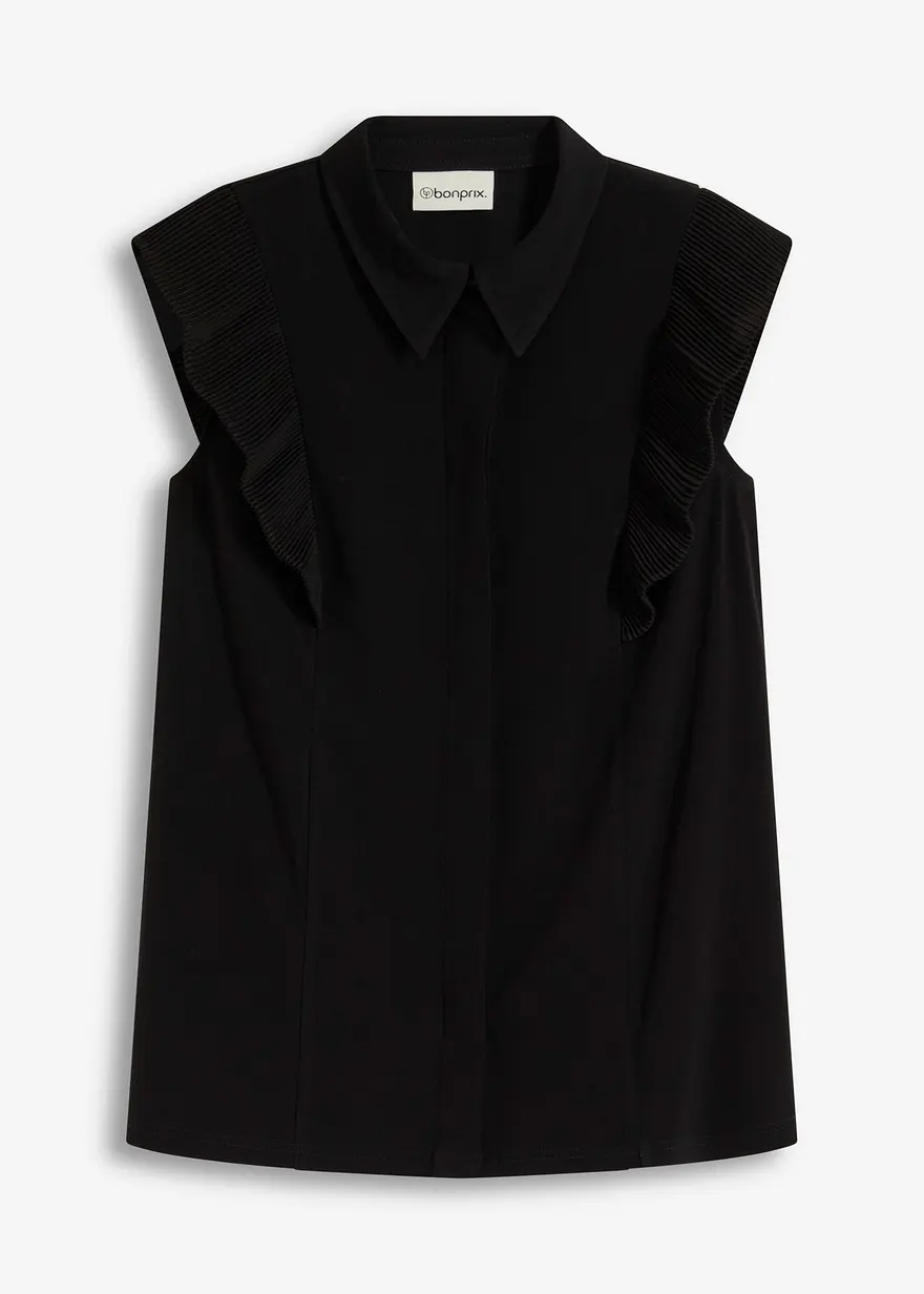 Shirtbluse mit Volants