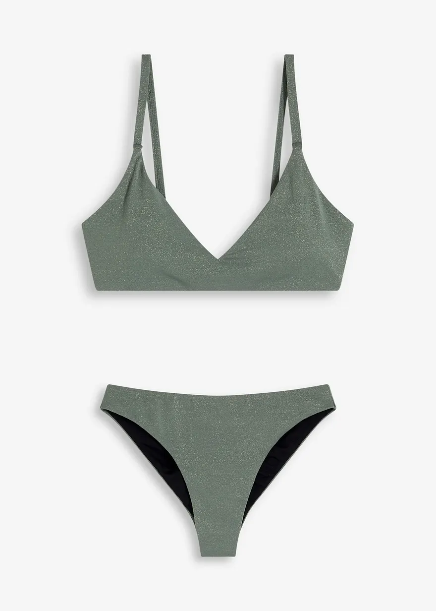 Bustier Bikini (2-tlg.Set) mit Glanzfäden