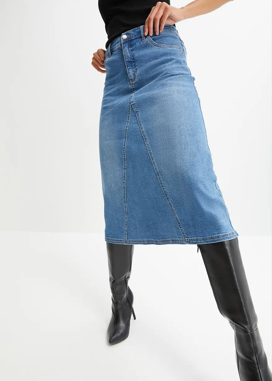 Stretch-Jeansrock, High Waist
