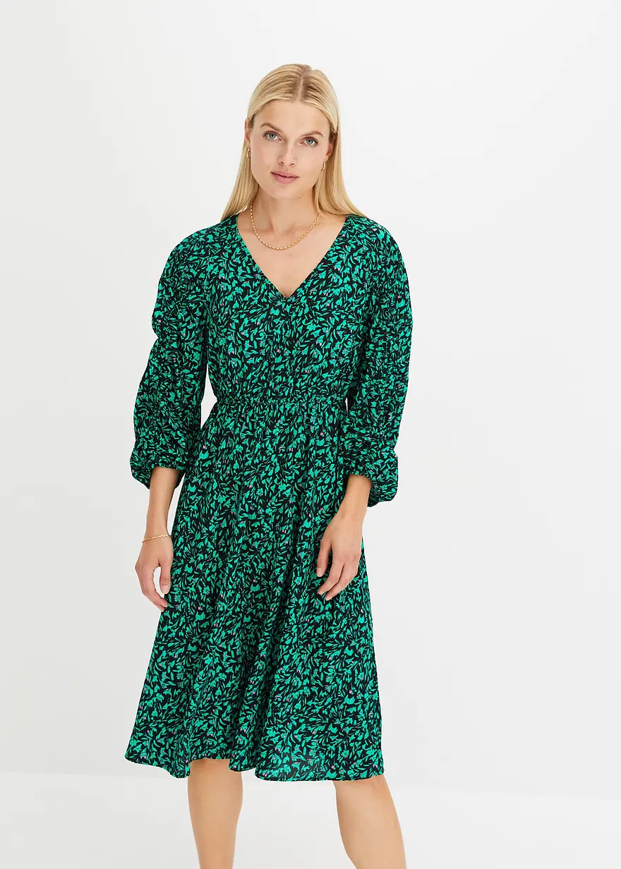 bedrucktes Midikleid