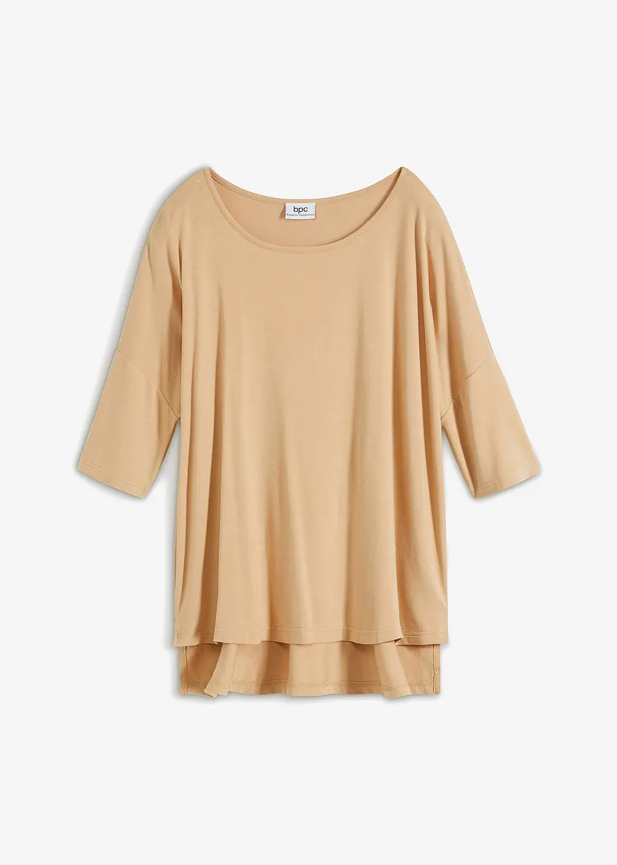 Boxy-Shirt aus softem Viskose-Mix