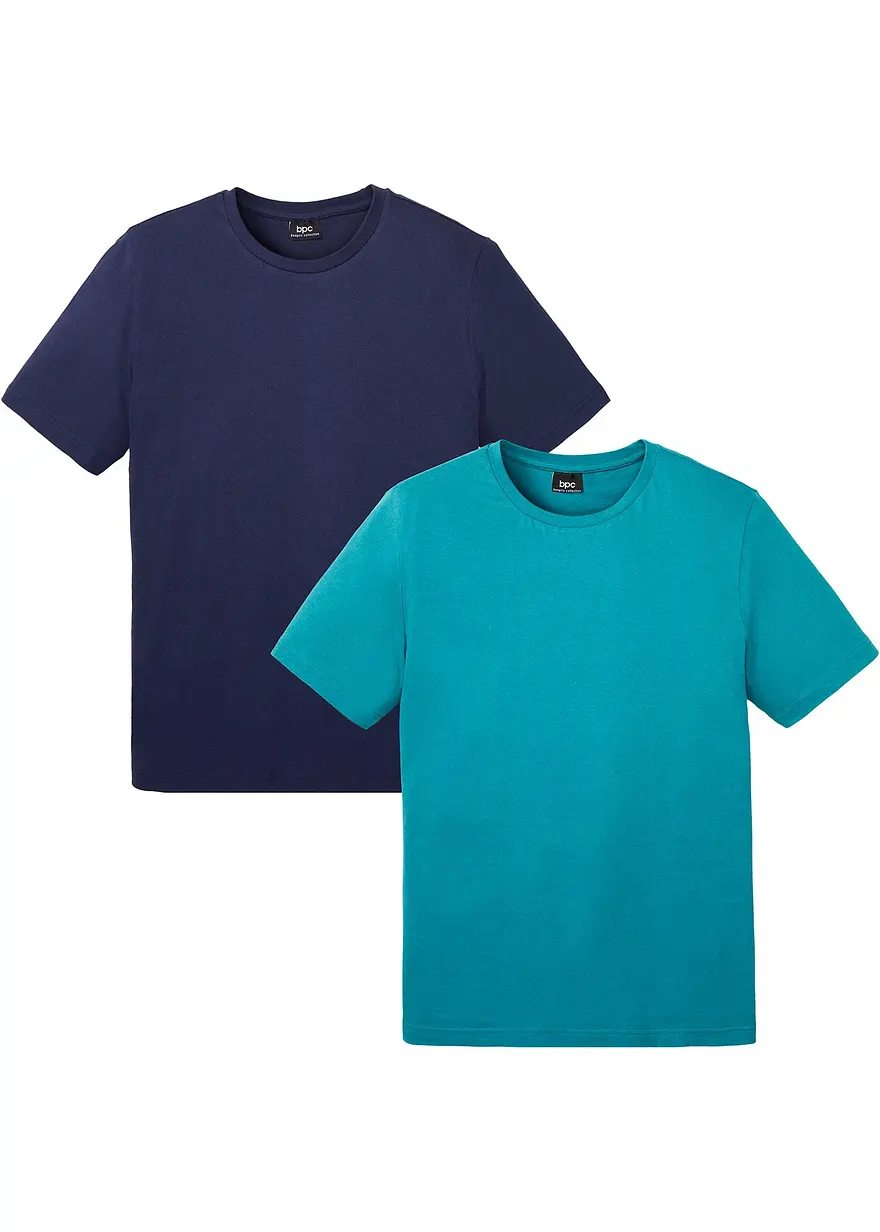 T-Shirt (2er Pack) aus reiner Baumwolle