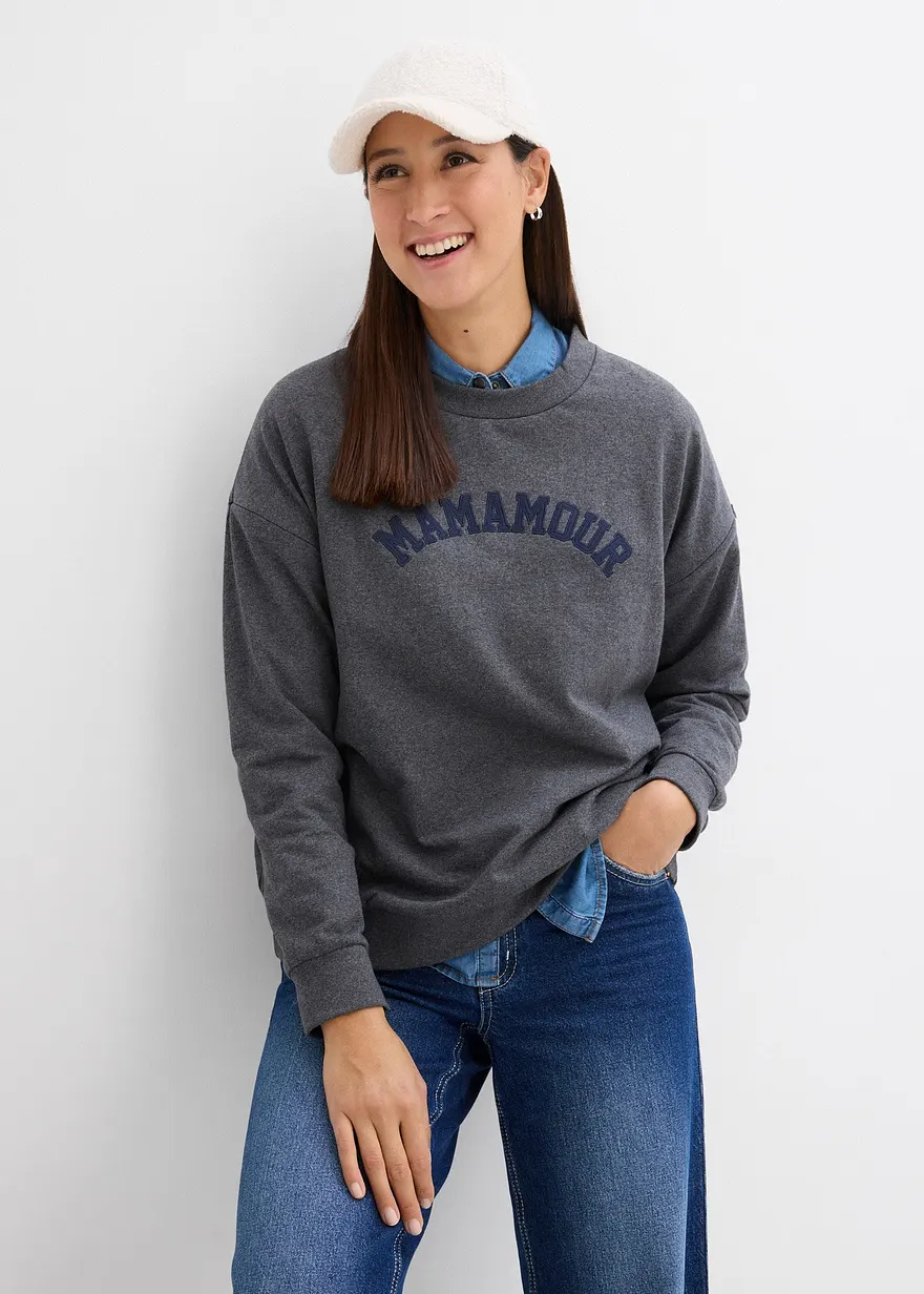 Umstands-Sweatshirt mit Reißverschlüssen zum Stillen