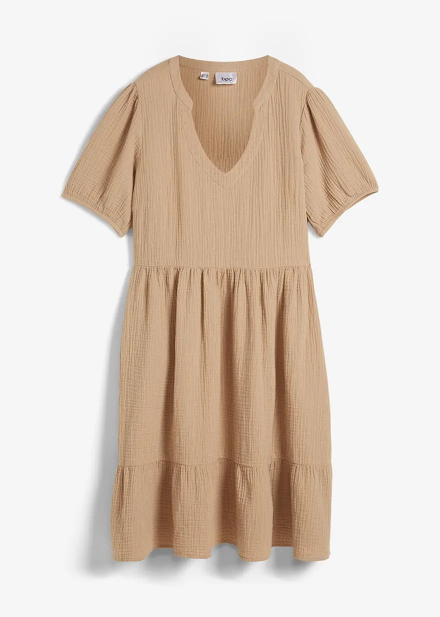 Oversized-Kleid aus Baumwoll-Musselin