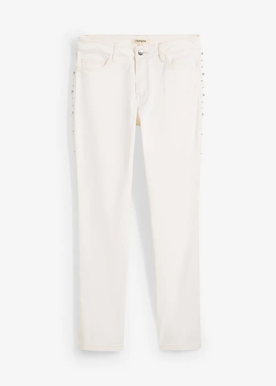 Boyfriend-Jeans, Mid Waist, cropped