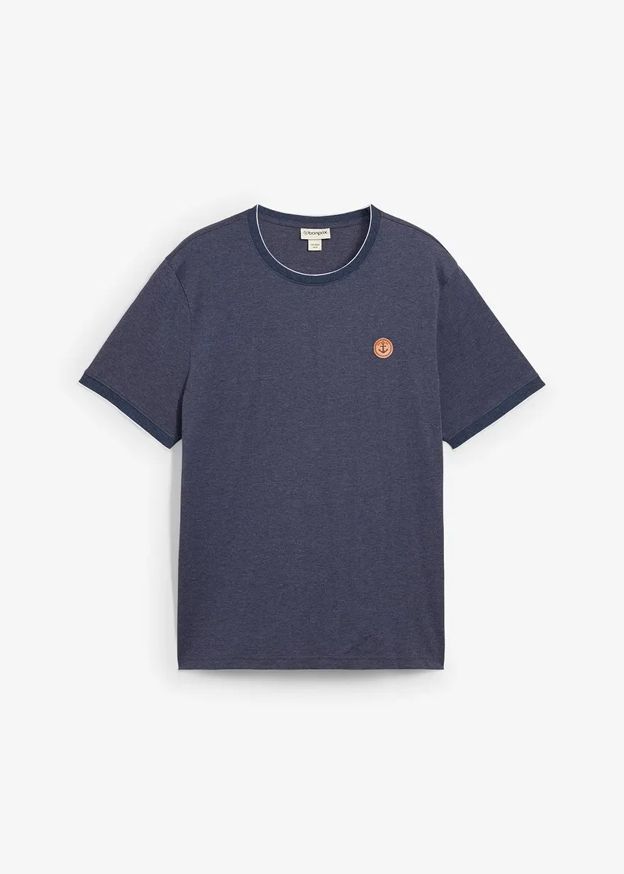 T-Shirt in Doppeloptik mit Details
