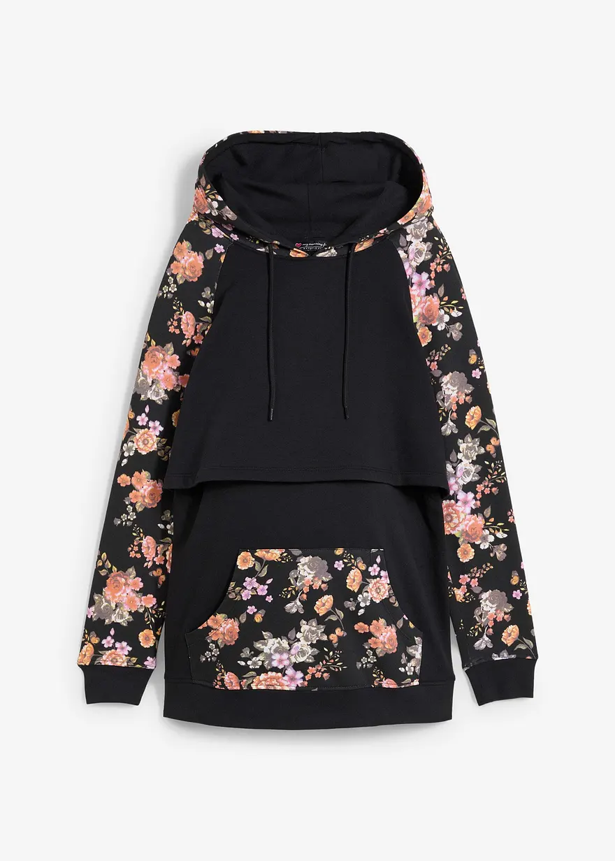 Weiches 2-in-1 Umstands-und Stillsweatshirt