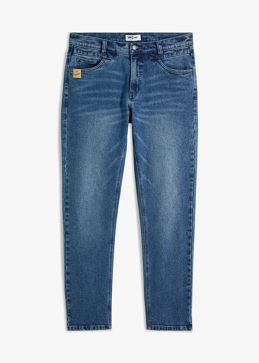 Regular Fit Stretch-Jeans aus hochwertigem, schwerem Denim, Straight