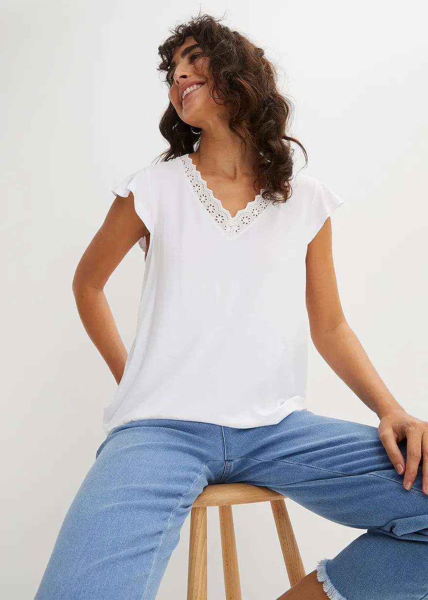 Shirt mit Spitze