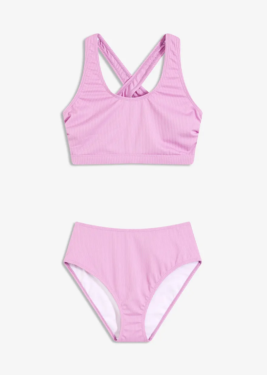 Gerippter Bustier-Bikini (2-tlg.Set)