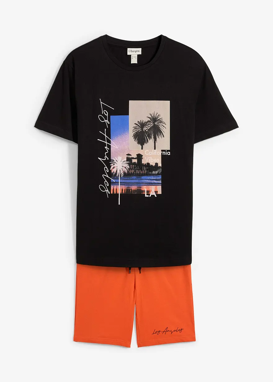 T-Shirt und Sweatbermuda (2-tlg.Set)