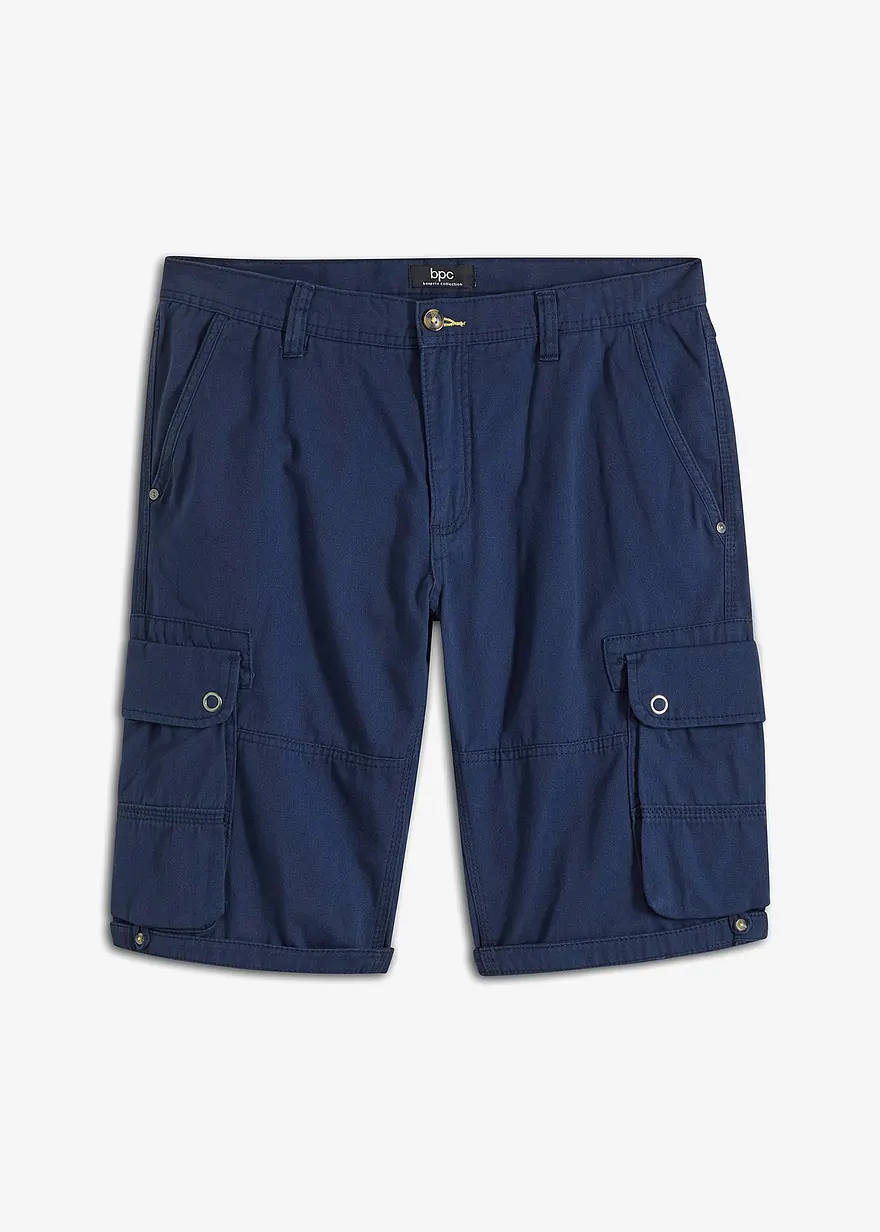 Cargo-Bermuda aus reiner Baumwolle, Regular Fit