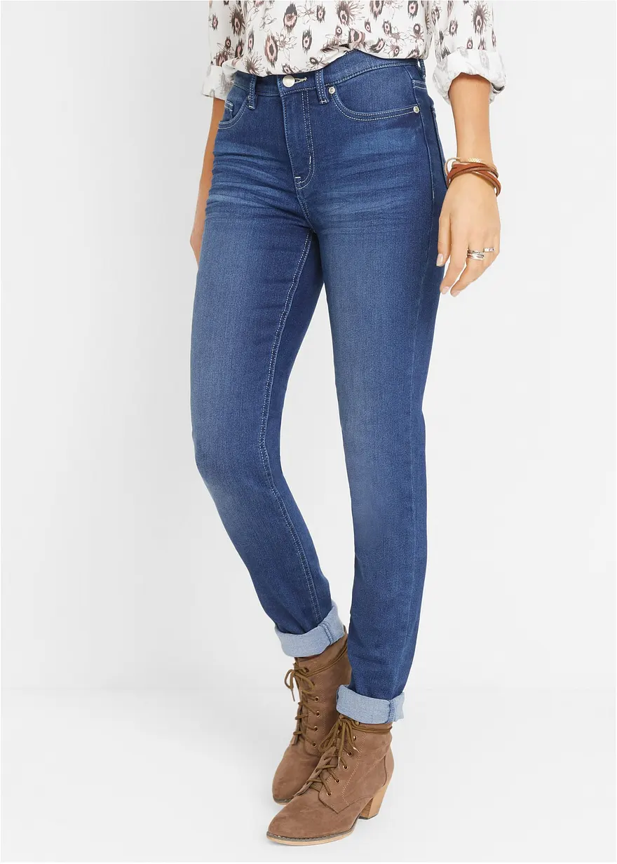 Slim Jeans Mid Waist, Stretch
