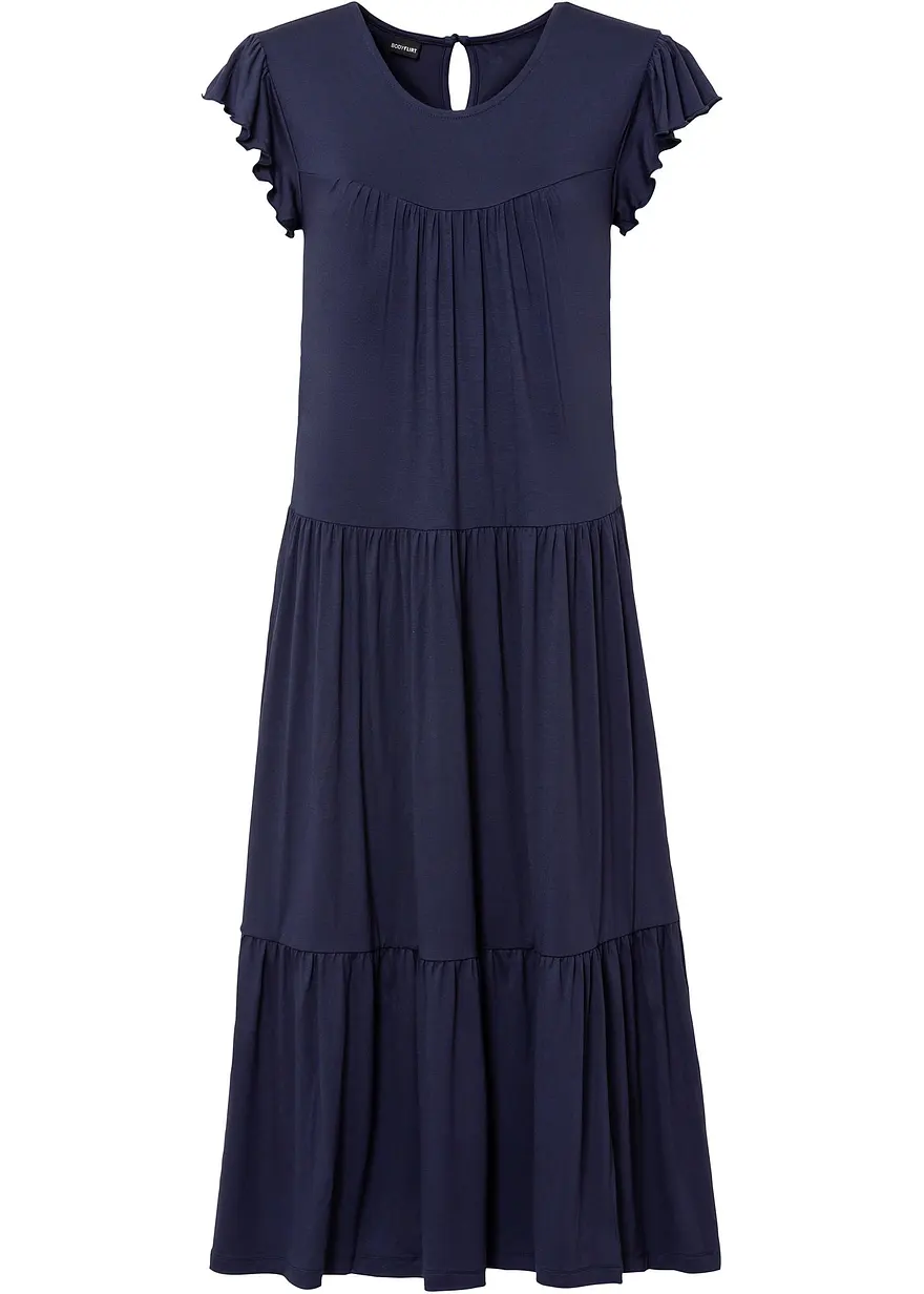 Midikleid aus Viskose