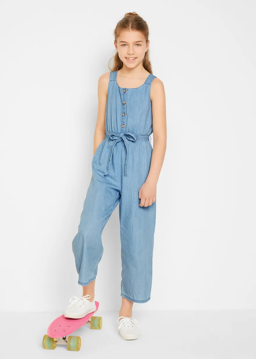 Jeans-Jumpsuit aus reiner Baumwolle