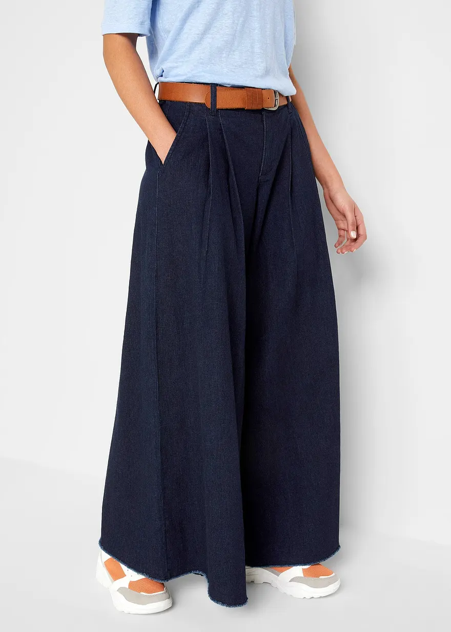 Wide-Leg-Jeans, Hosenrock