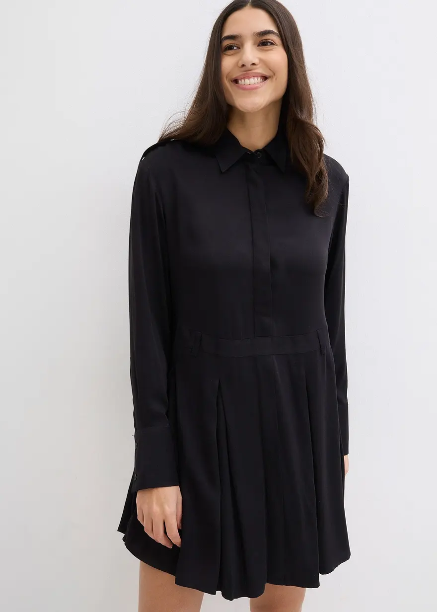 Minikleid aus fließender Viskose