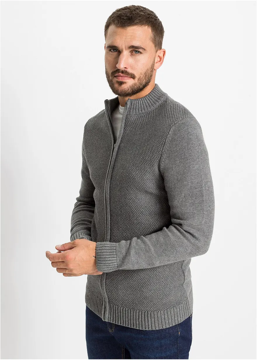 Feinstrickjacke aus reiner Baumwolle