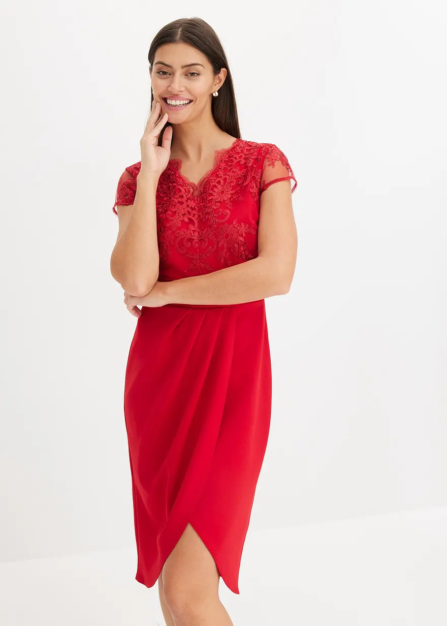 Minikleid mit Spitze