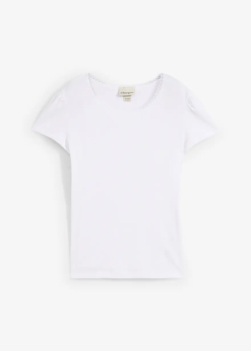 Rippshirt aus reiner Bio-Baumwolle