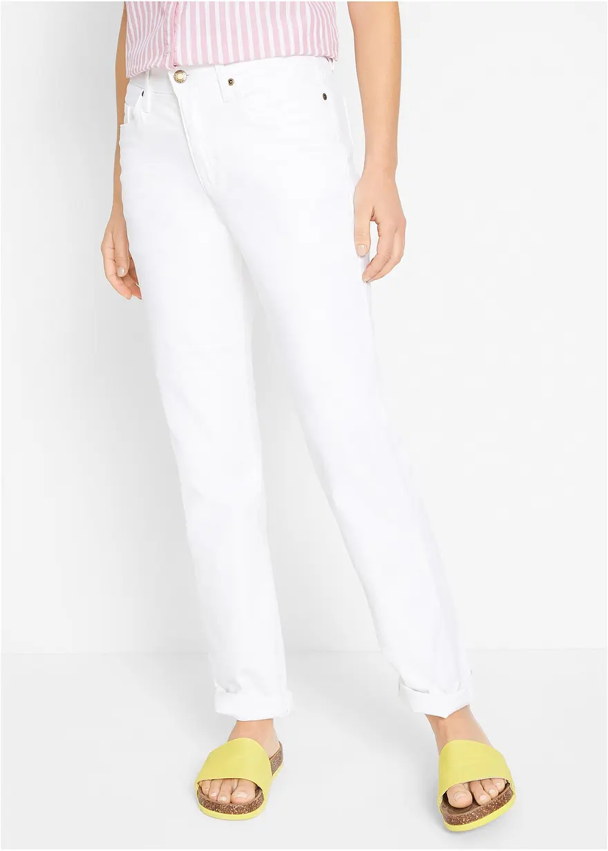 Mom Jeans Mid Waist, long