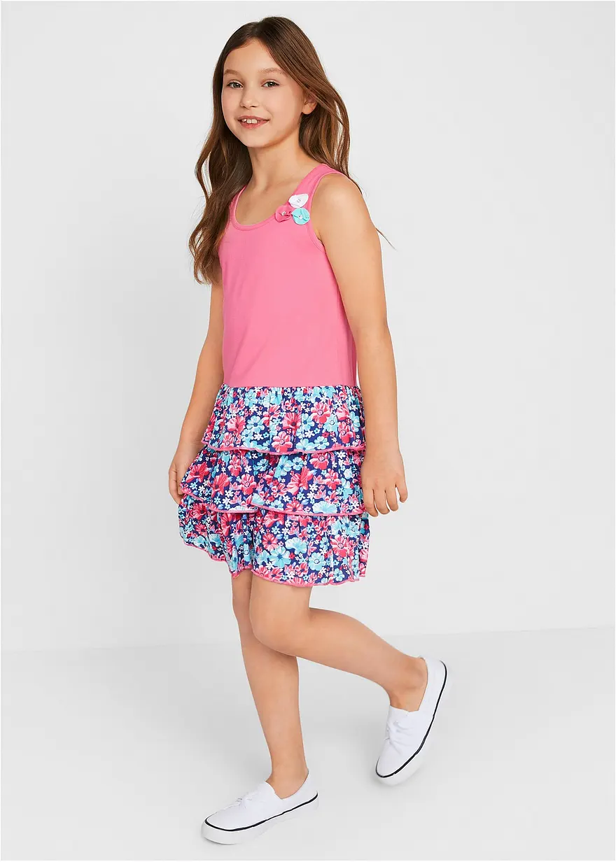 Jerseykleid mit Volant