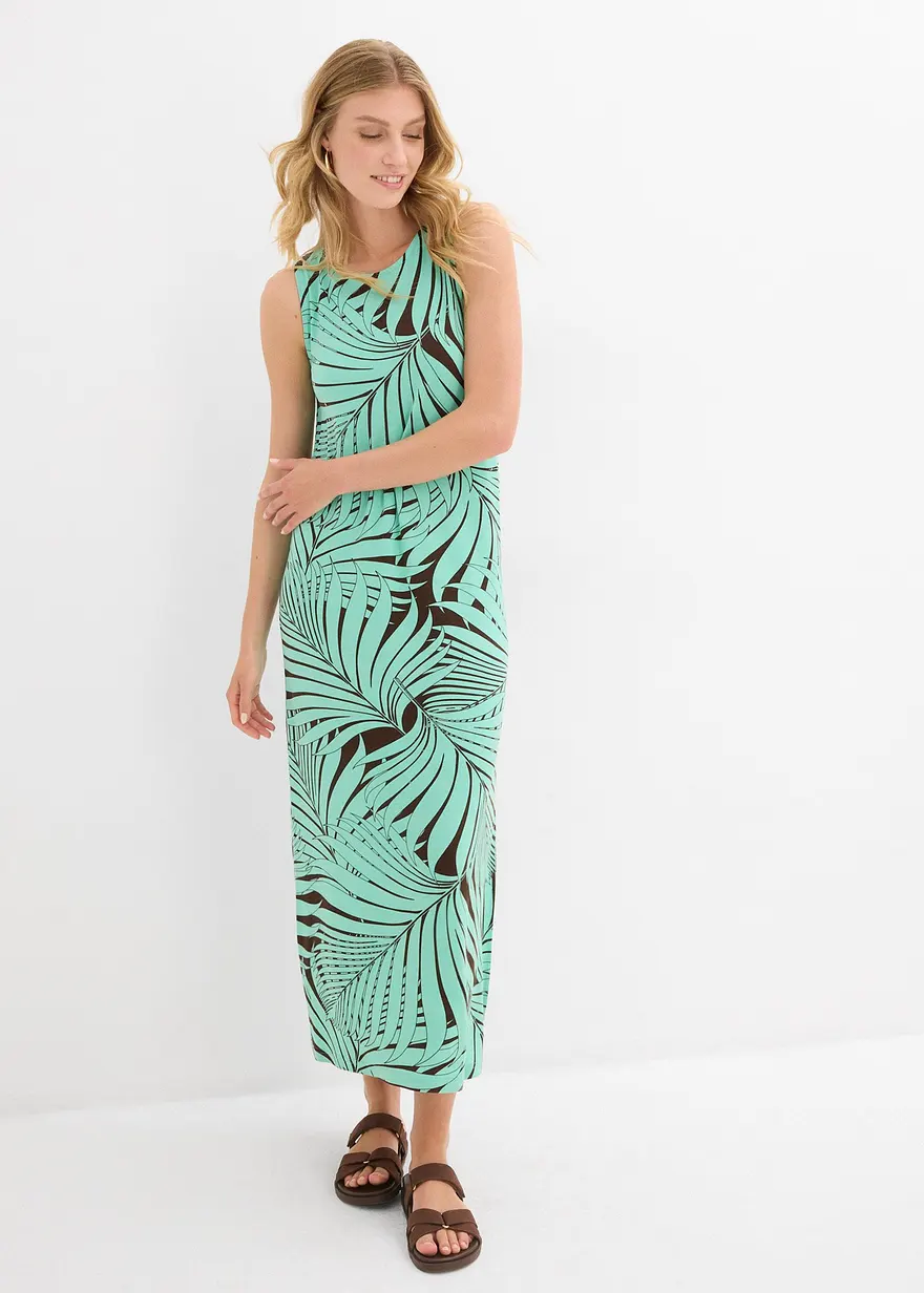 Jerseykleid aus fließendem Viskose-Mix