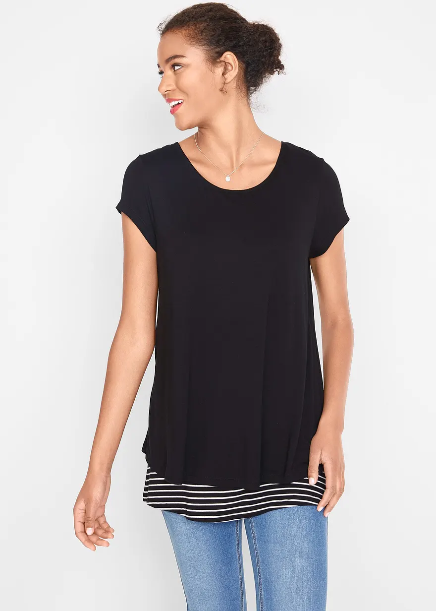 2-in-1 Umstands- und Stillshirt aus Viskose