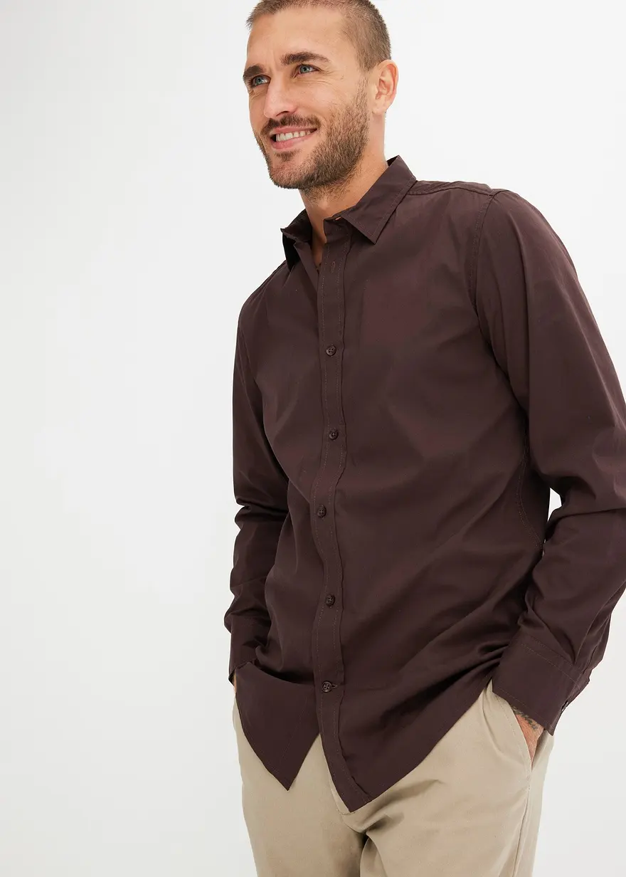 Business-Hemd mit Stretch, Slim Fit