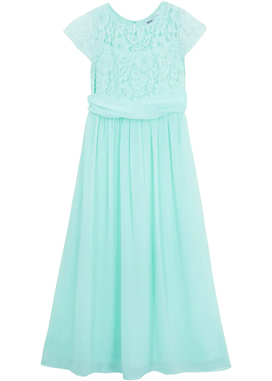 Chiffonkleid mit Spitze