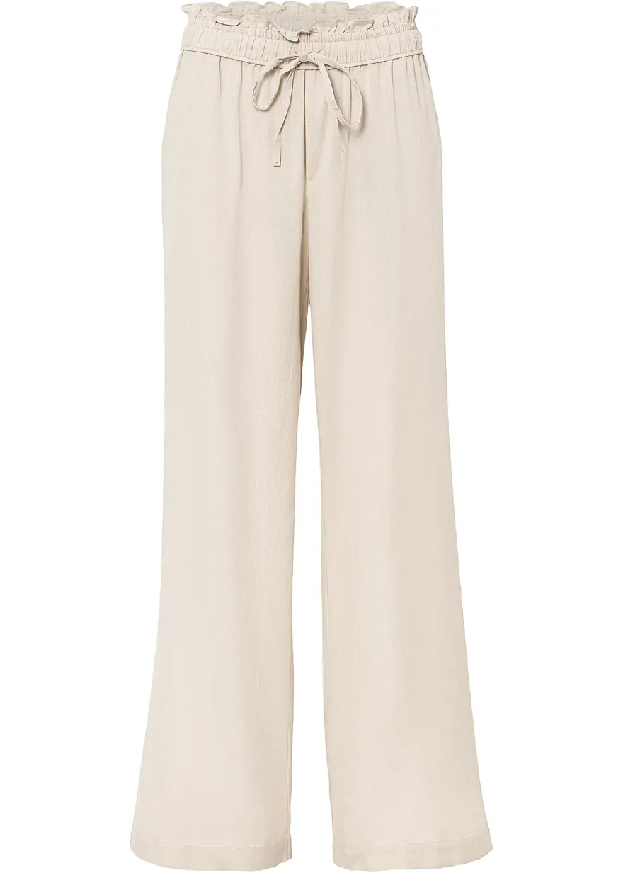 Leinen Palazzo-Hose