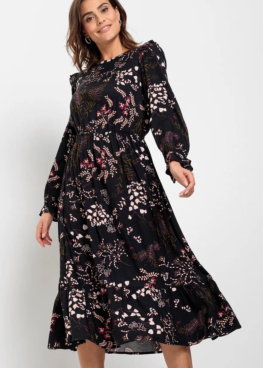 bedrucktes Midikleid