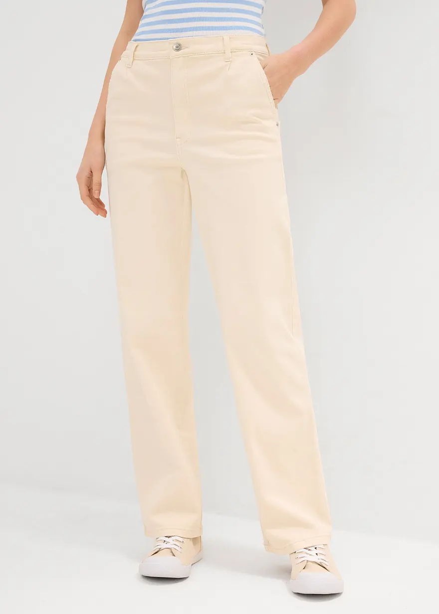 Straight-Jeans High Waist, Low Stretch